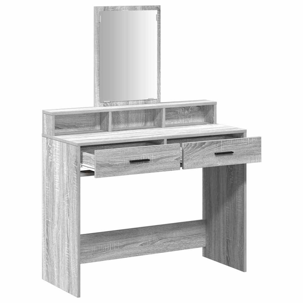 Öltözködőasztal Szürke Sonoma 100 x 41 x 140 cm Szerelt Fa