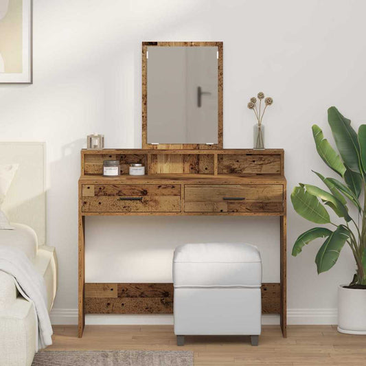 Öltözködőasztal fiókkal Öreg fa 100 x 41 x 140 cm Faanyag