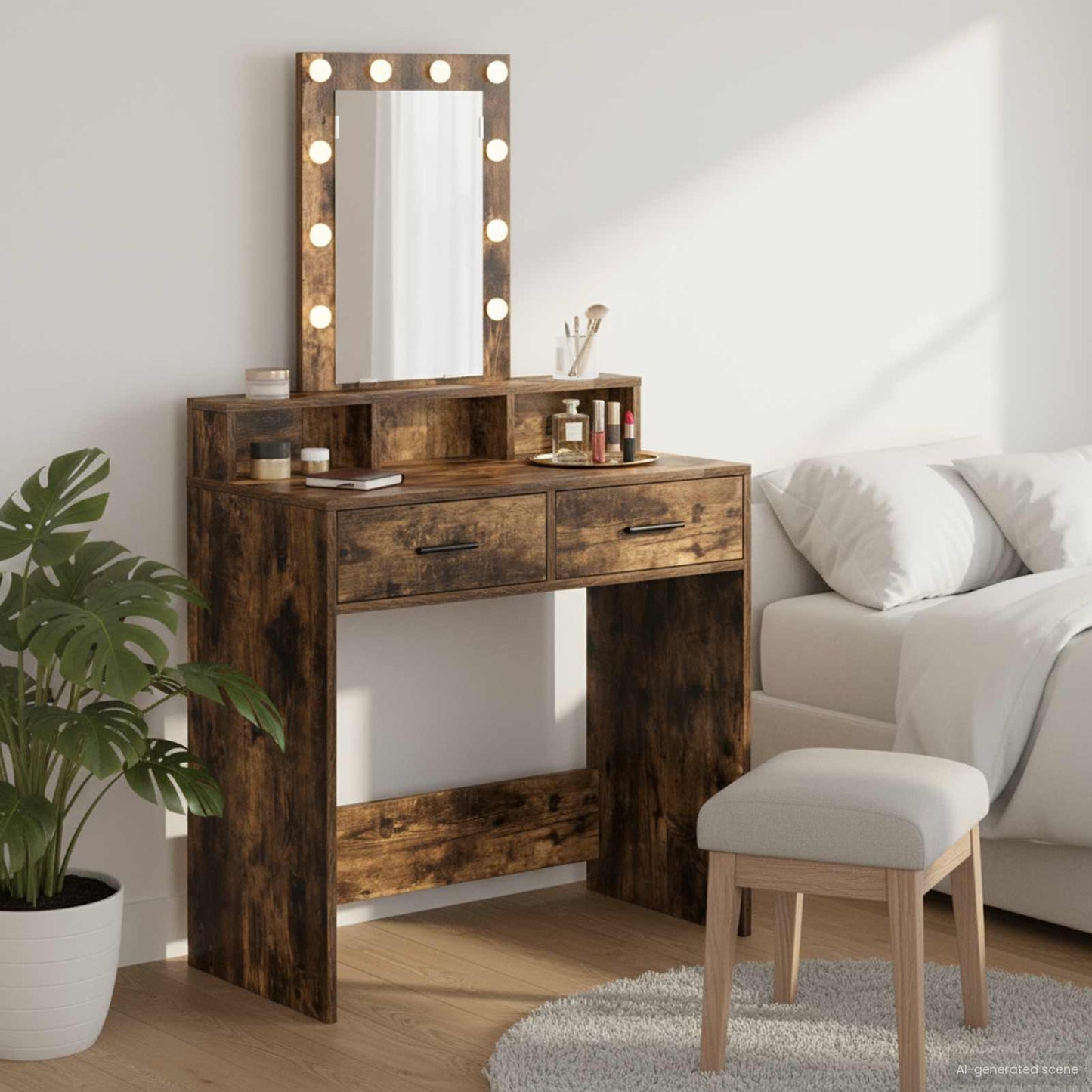 Öltözködőasztal Barna 79 x 41 x 140 cm Szerelt Fa