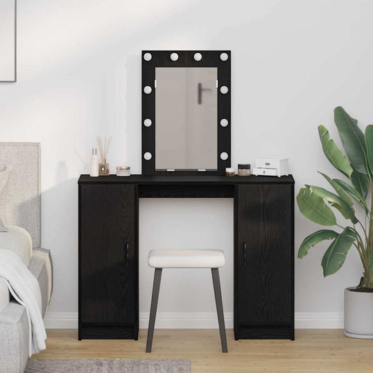 Öltözködőasztal Fekete 102 x 33 x 135 cm Szerelt Fa