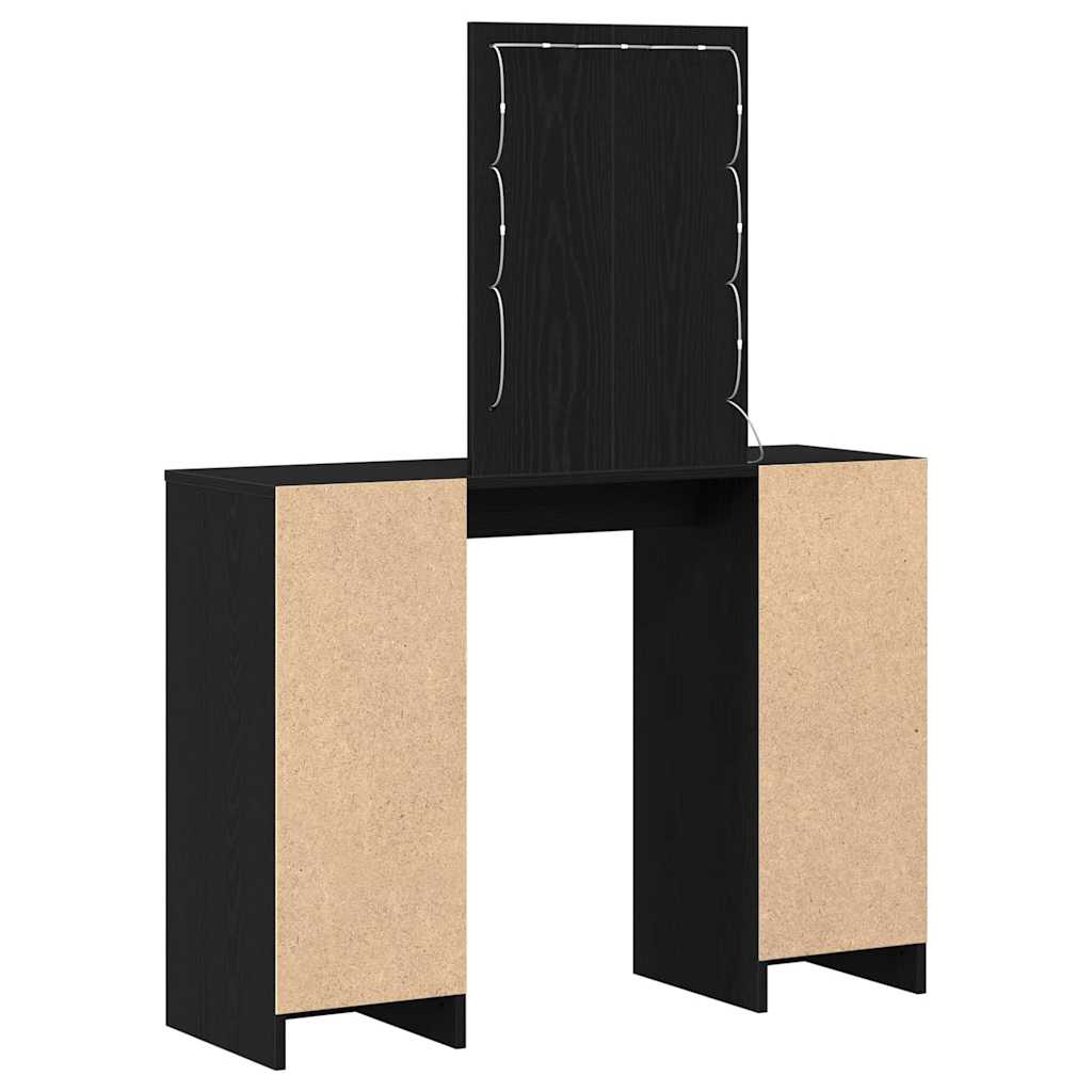 Öltözködőasztal Fekete 102 x 33 x 135 cm Szerelt Fa