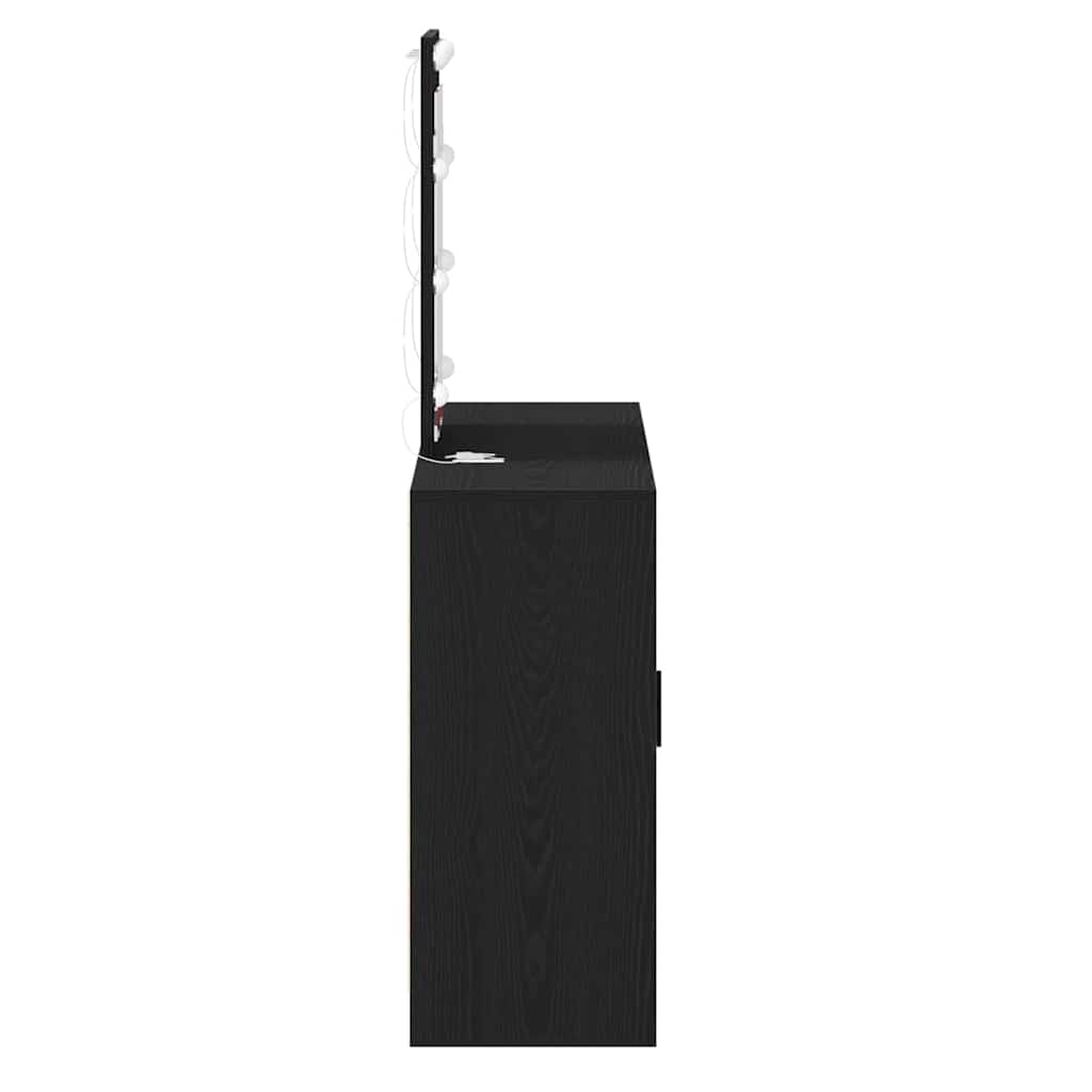 Öltözködőasztal Fekete 102 x 33 x 135 cm Szerelt Fa
