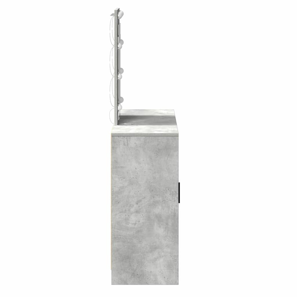 Öltözködőasztal Világosszürke 102 x 33 x 135 cm Szerelt Fa