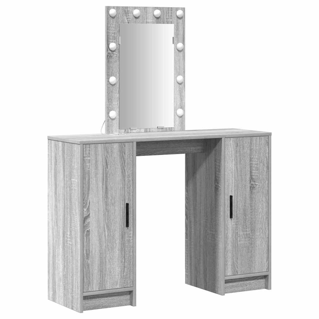 Öltözködőasztal Szürke 102 x 33 x 135 cm Szerelt Fa