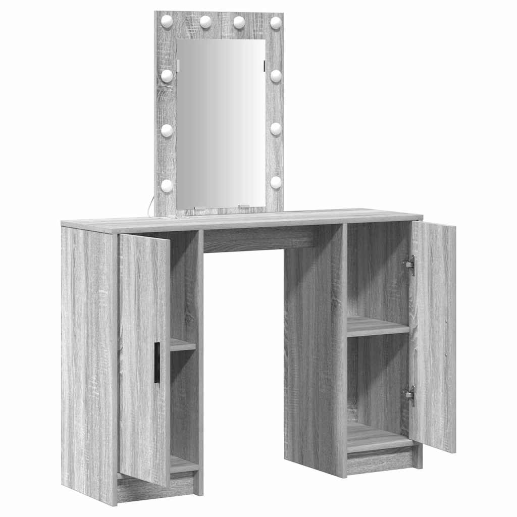 Öltözködőasztal Szürke 102 x 33 x 135 cm Szerelt Fa