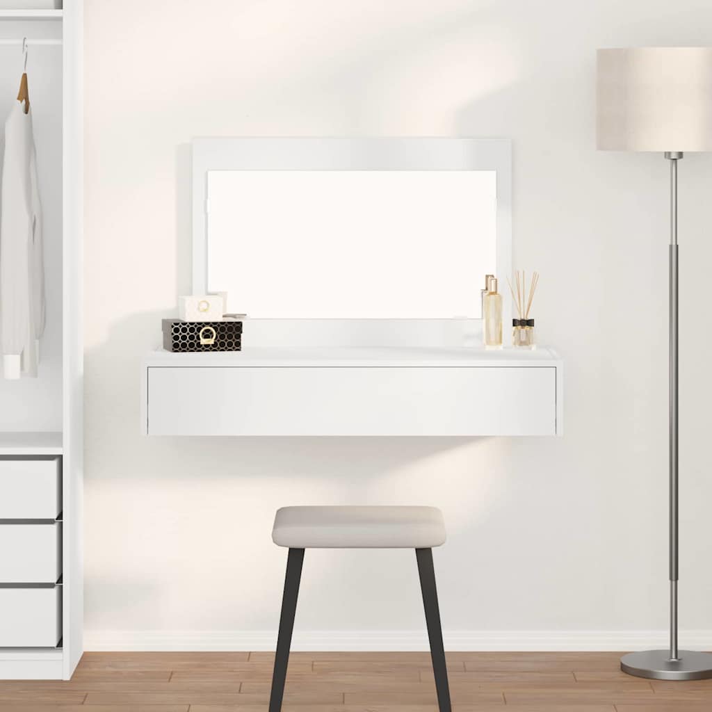 Öltözködőasztal Fehér 100 x 40 x 70 cm Szerelt Fa