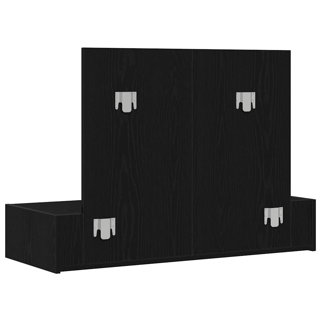 Öltözködőasztal Fekete 100 x 40 x 70 cm Szerelt Fa