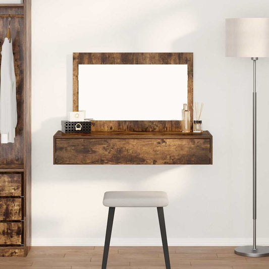Öltözködőasztal fiókkal tükörrel Barna 100 x 40 x 70 cm Faanyag