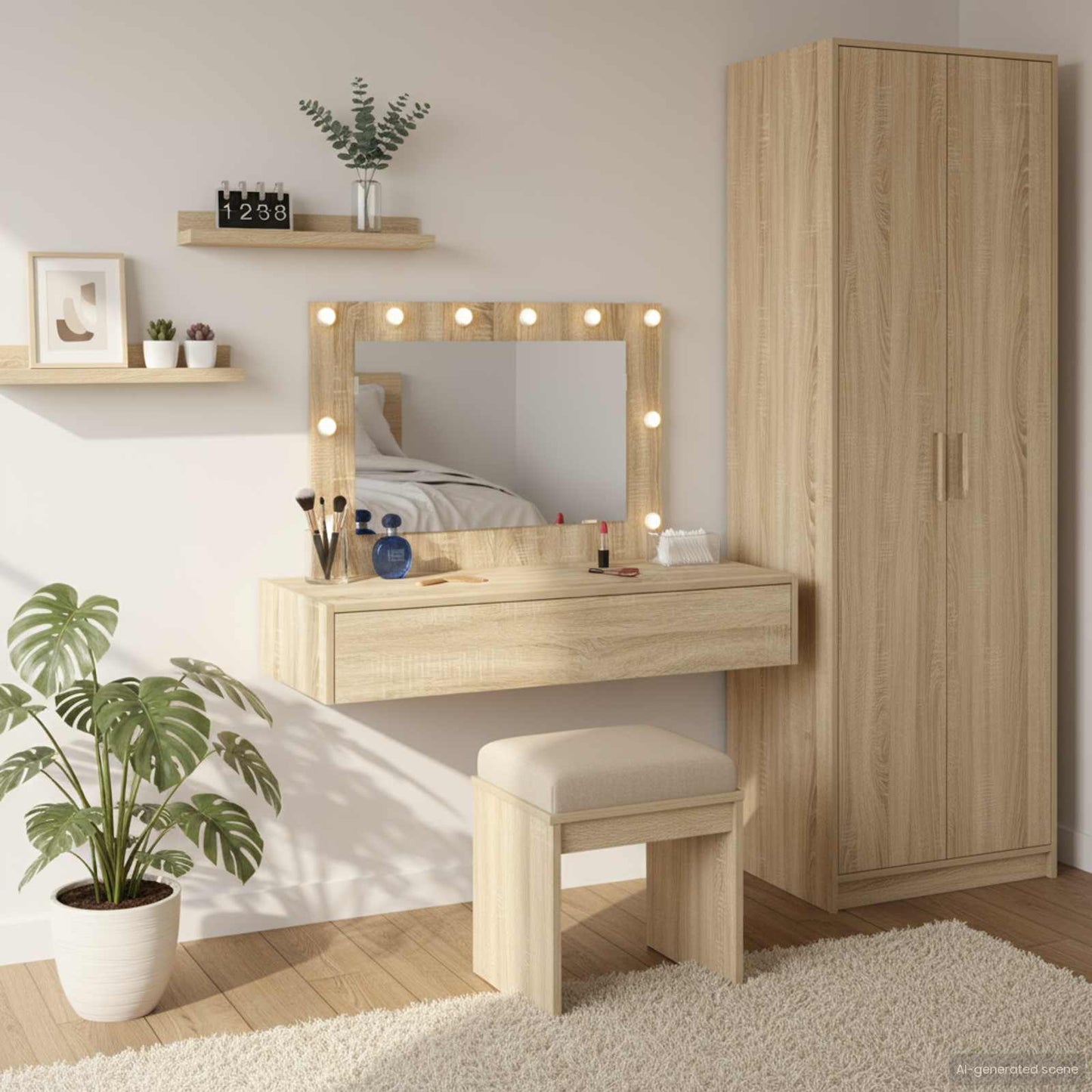 Öltözködőasztal Barna 100 x 40 x 70 cm Szerelt Fa