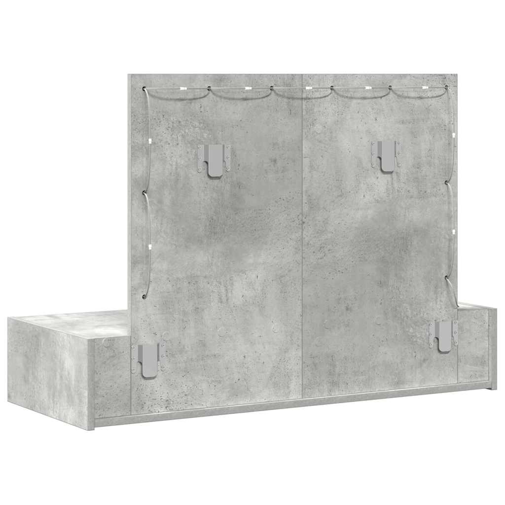 Öltözködőasztal Szürke 100 x 40 x 70 cm Szerelt Fa