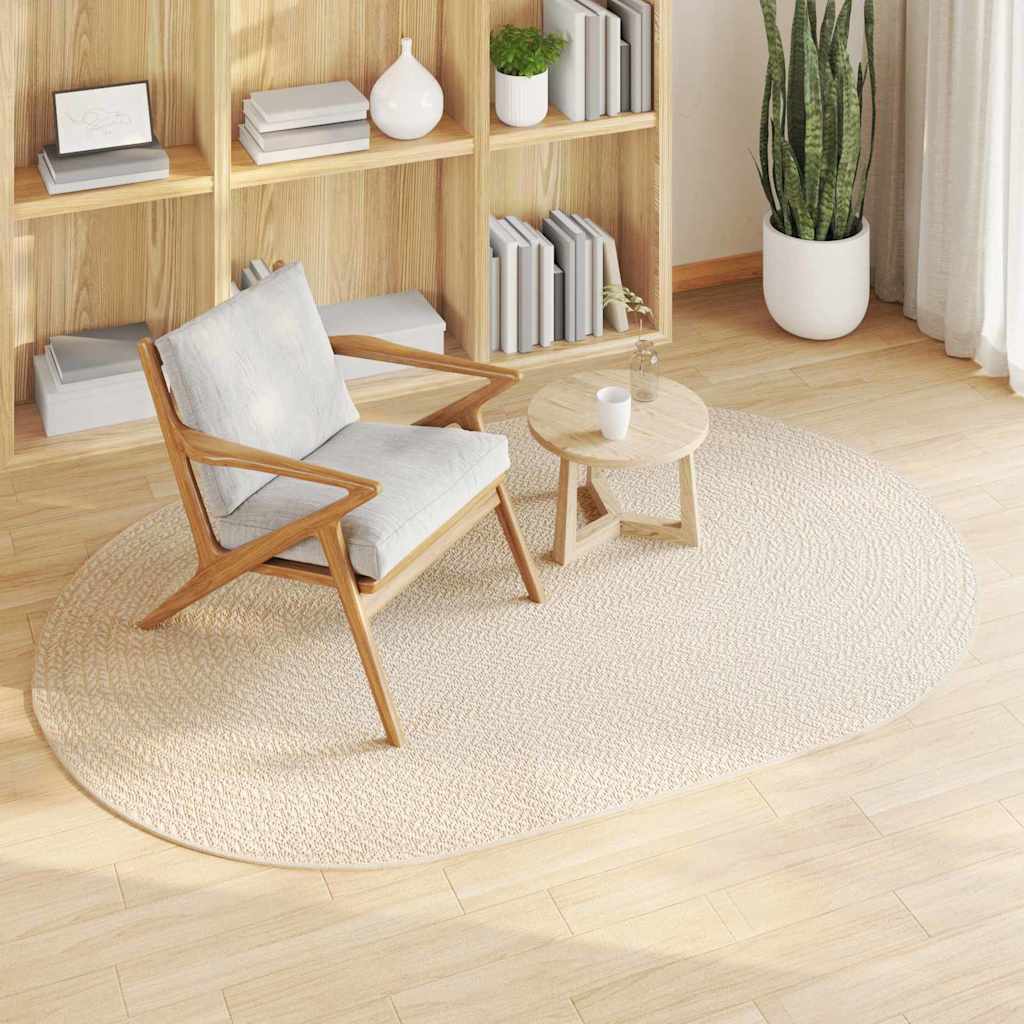 Szőnyeg ZIZUR Krém 200 x 140 cm Polipropilén