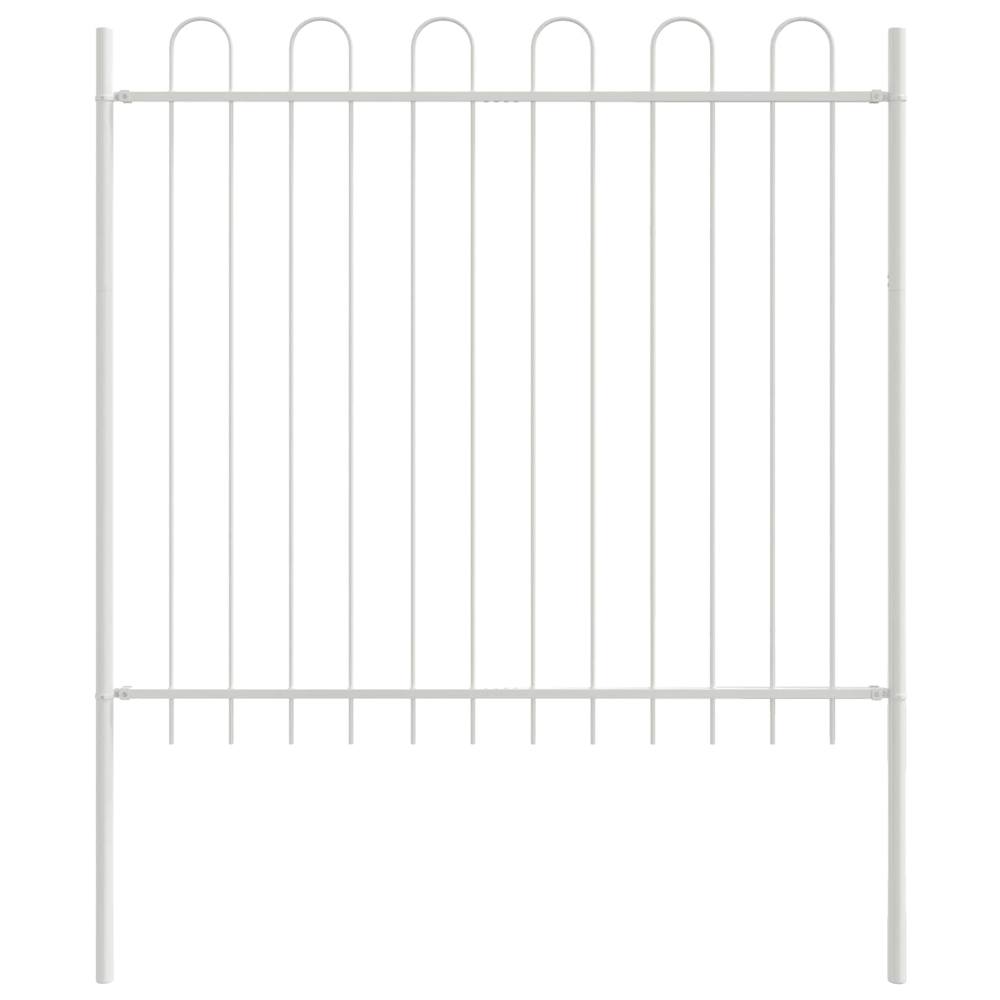 Kerti Kerítés 4 pcs Szürke 6,8 x 1,2 m Porfestett acél