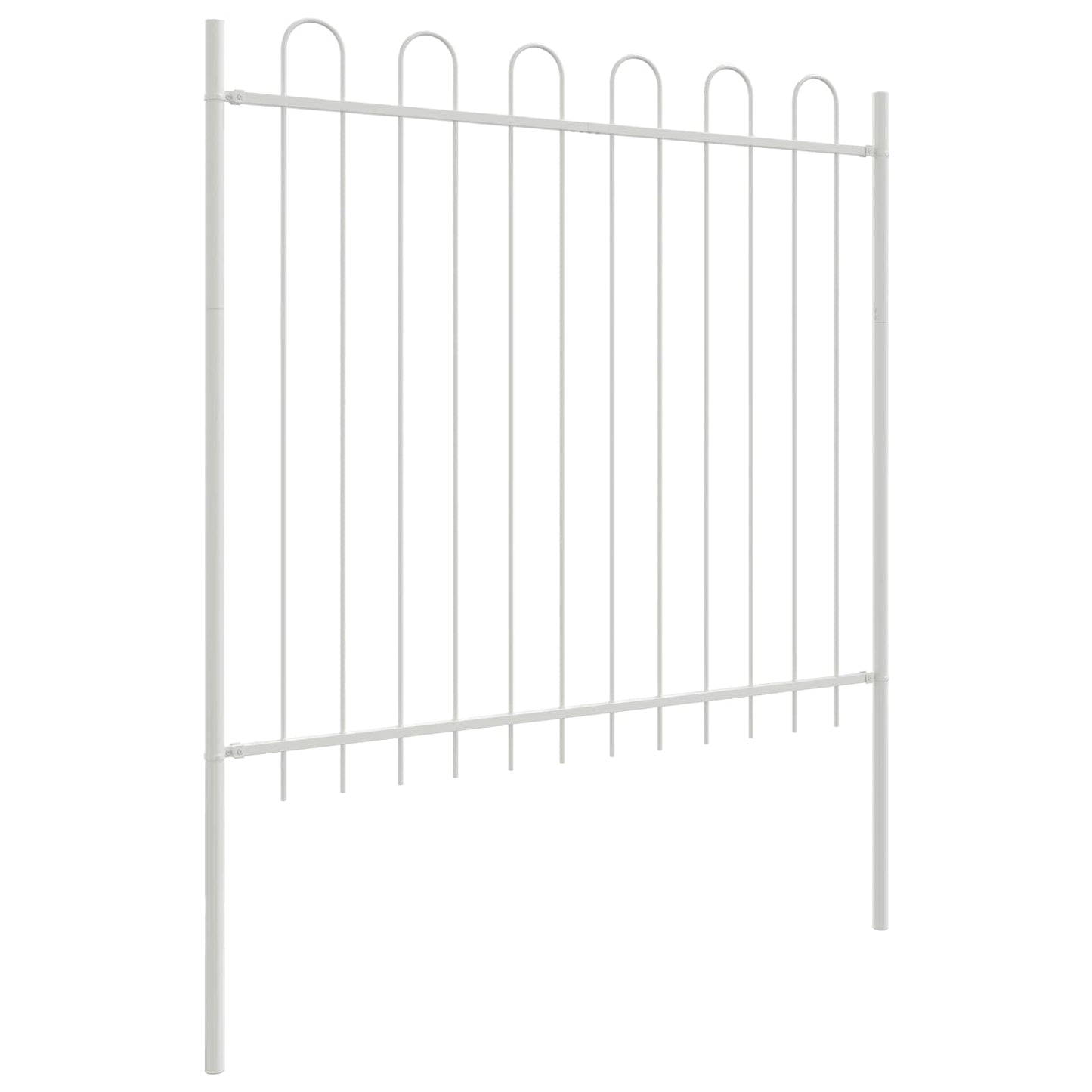 Kerti Kerítés 4 pcs Szürke 6,8 x 1,2 m Porfestett acél