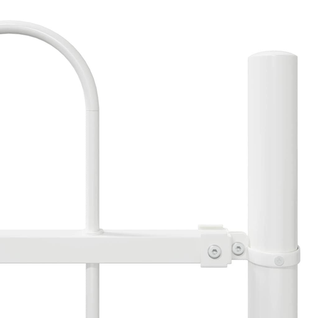 Kerti Kerítés BOXTEL 5 pcs 8,5 x 1 m Porfestett acél Fehér