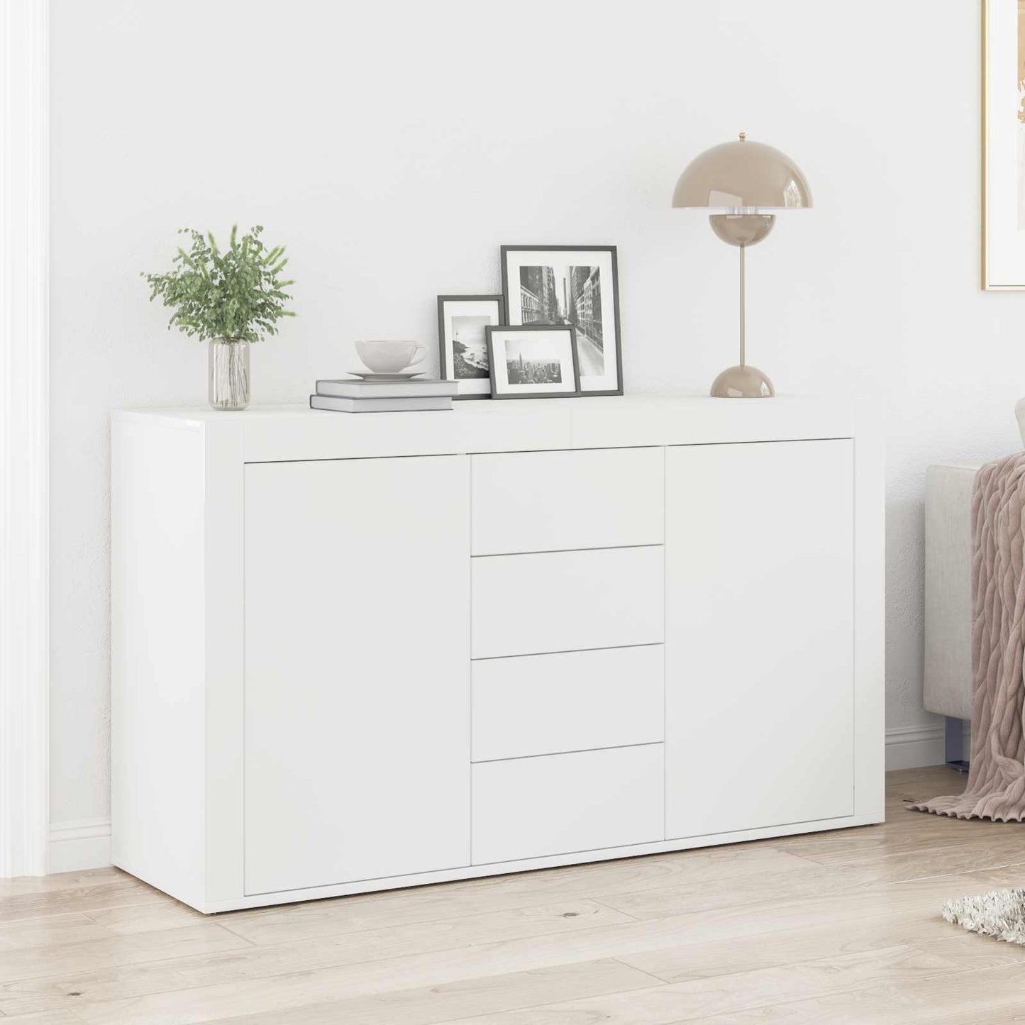 Széf Fehér 120 x 36 x 69 cm Szerelt Fa