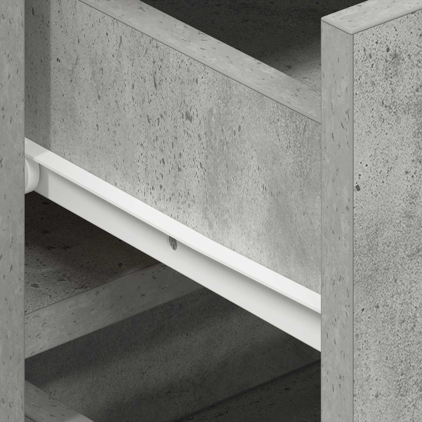 Széf Beton Szürke 120 x 36 x 69 cm Szerelt Fa