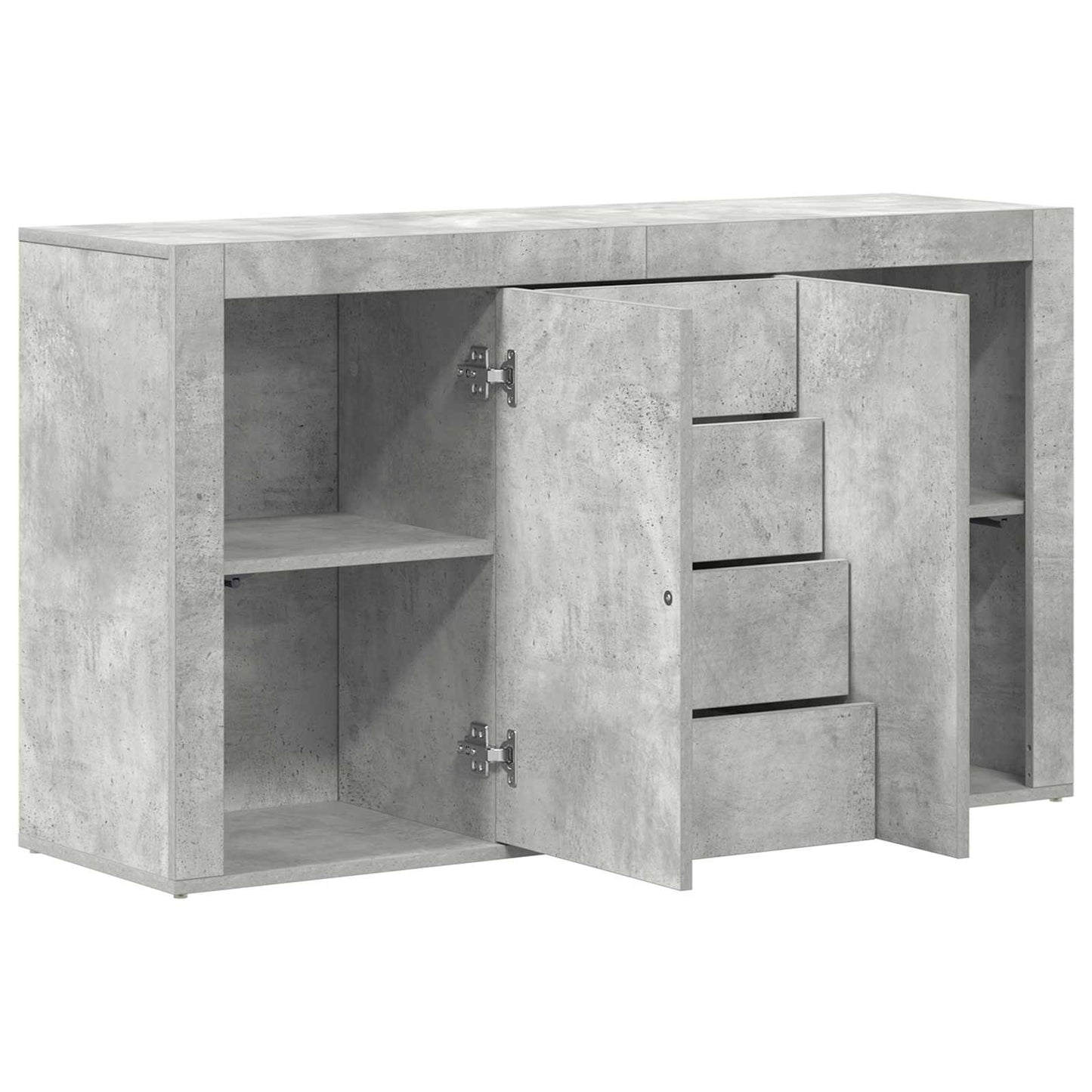Széf Beton Szürke 120 x 36 x 69 cm Szerelt Fa