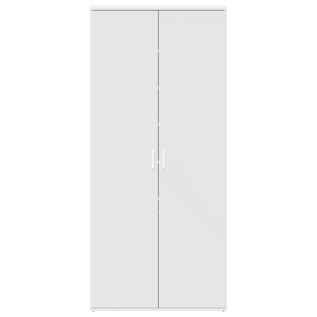 Cipőszekrény 80 x 39 x 178 cm Szerelt Fa Fehér