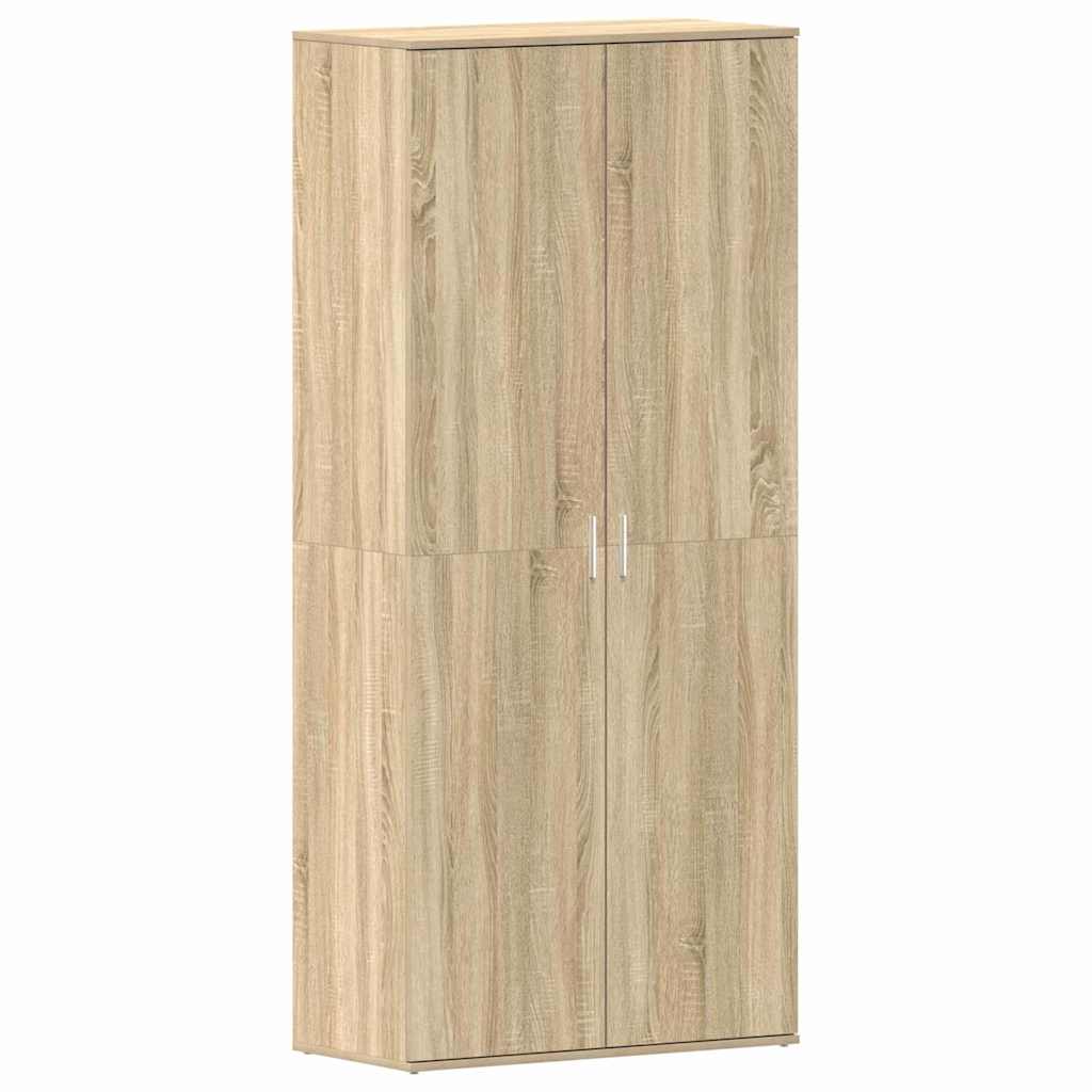 Cipőszekrény 80 x 39 x 178 cm Szerelt Fa Sonoma tölgy