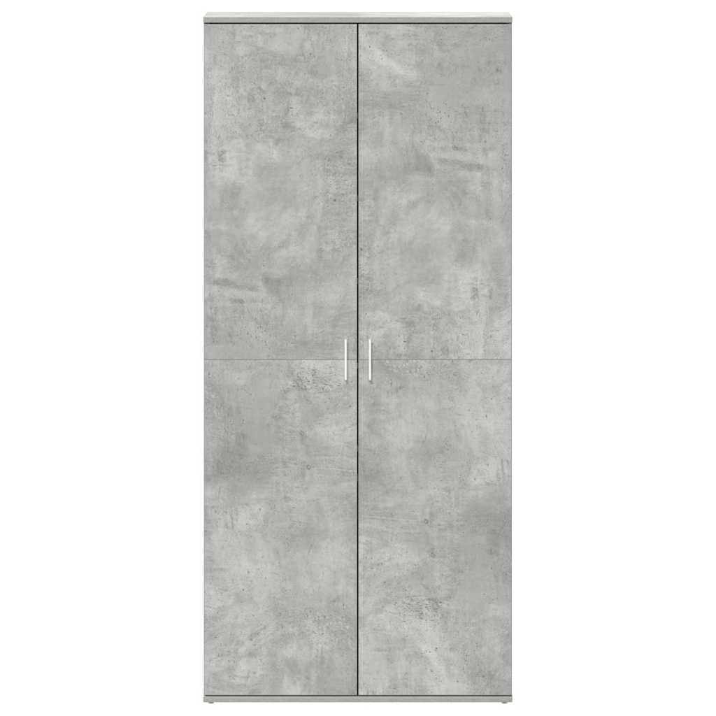 Cipőszekrény 80 x 39 x 178 cm Szerelt Fa Beton Szürke
