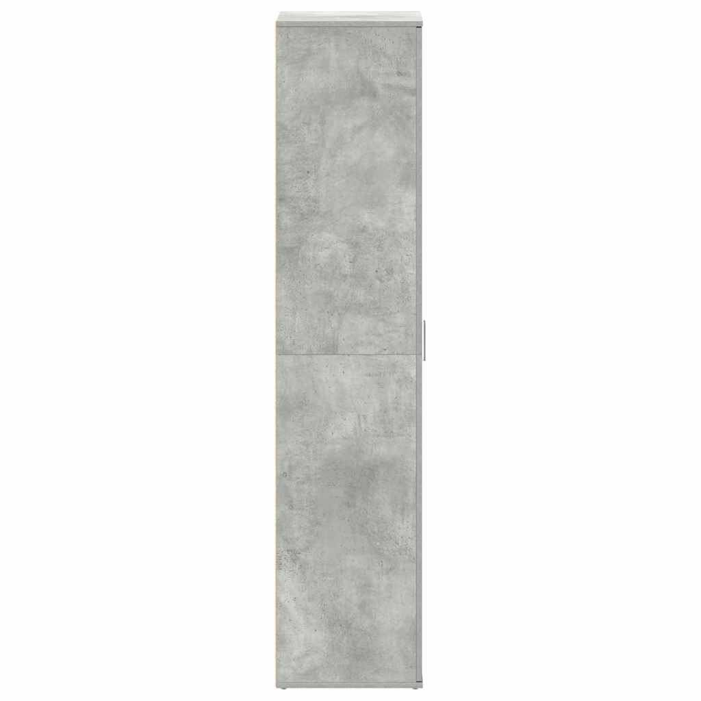Cipőszekrény 80 x 39 x 178 cm Szerelt Fa Beton Szürke