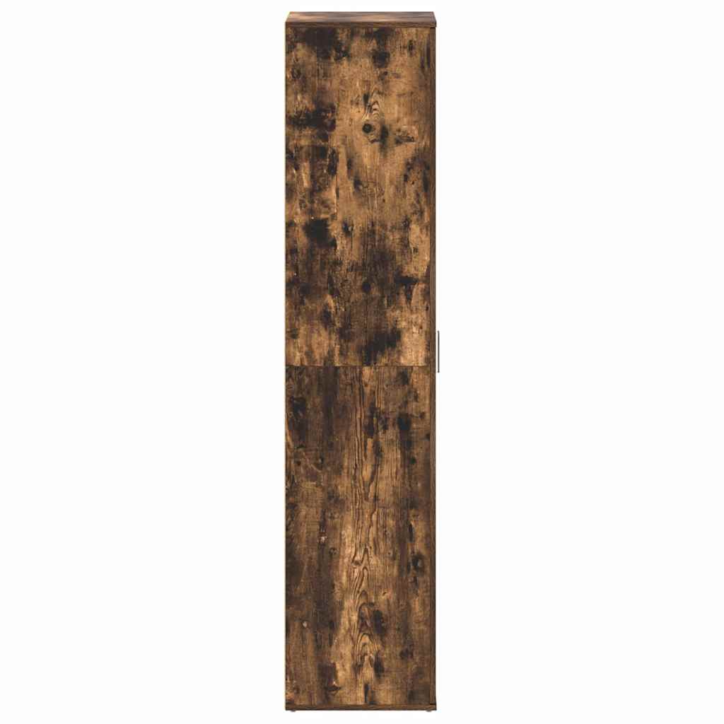 Cipőszekrény 80 x 39 x 178 cm Szerelt Fa Füstölt tölgy