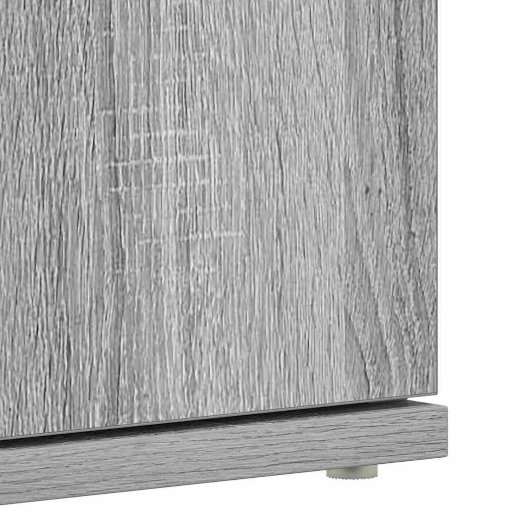 Cipőszekrény 80 x 39 x 178 cm Szerelt Fa Szürke Sonoma