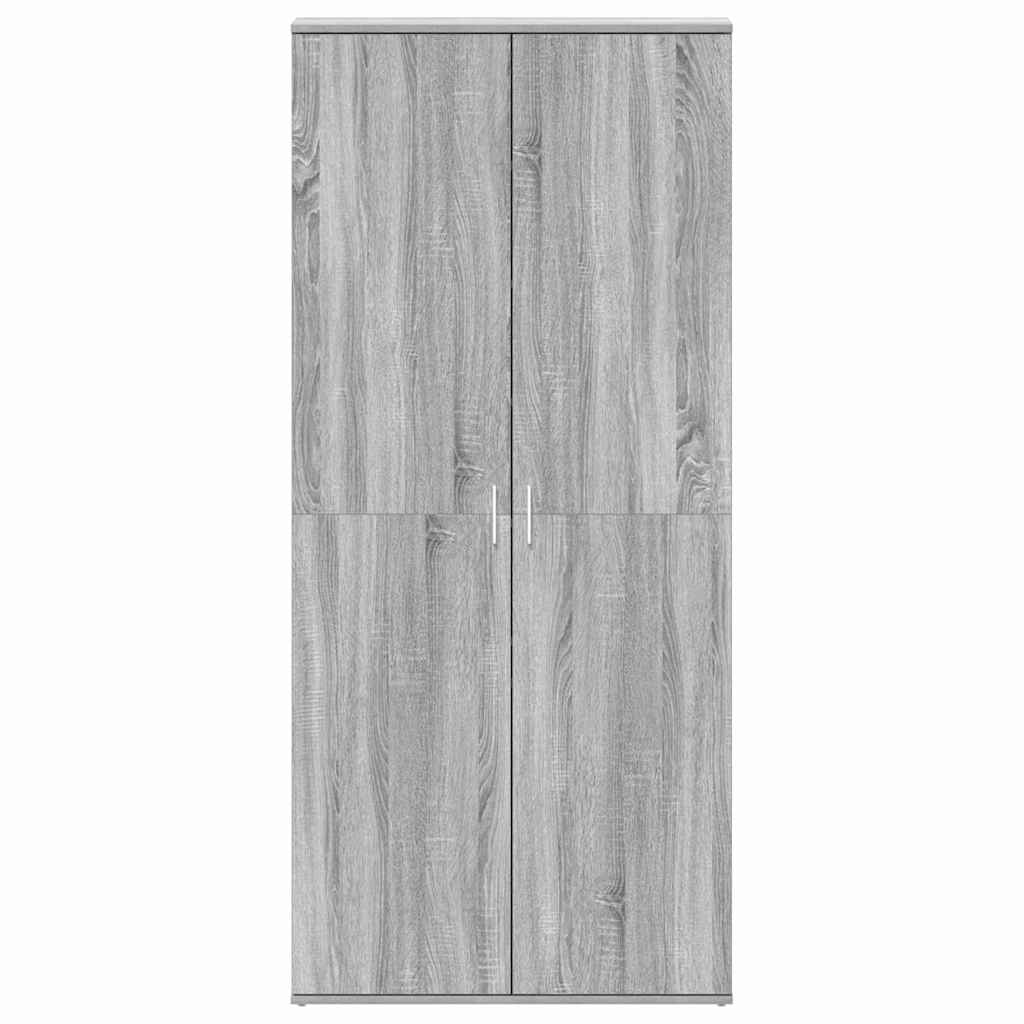 Cipőszekrény 80 x 39 x 178 cm Szerelt Fa Szürke Sonoma