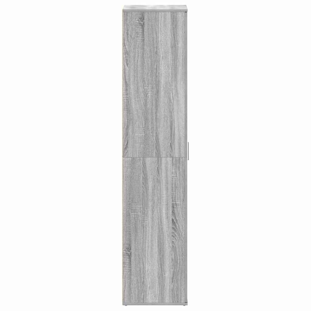 Cipőszekrény 80 x 39 x 178 cm Szerelt Fa Szürke Sonoma