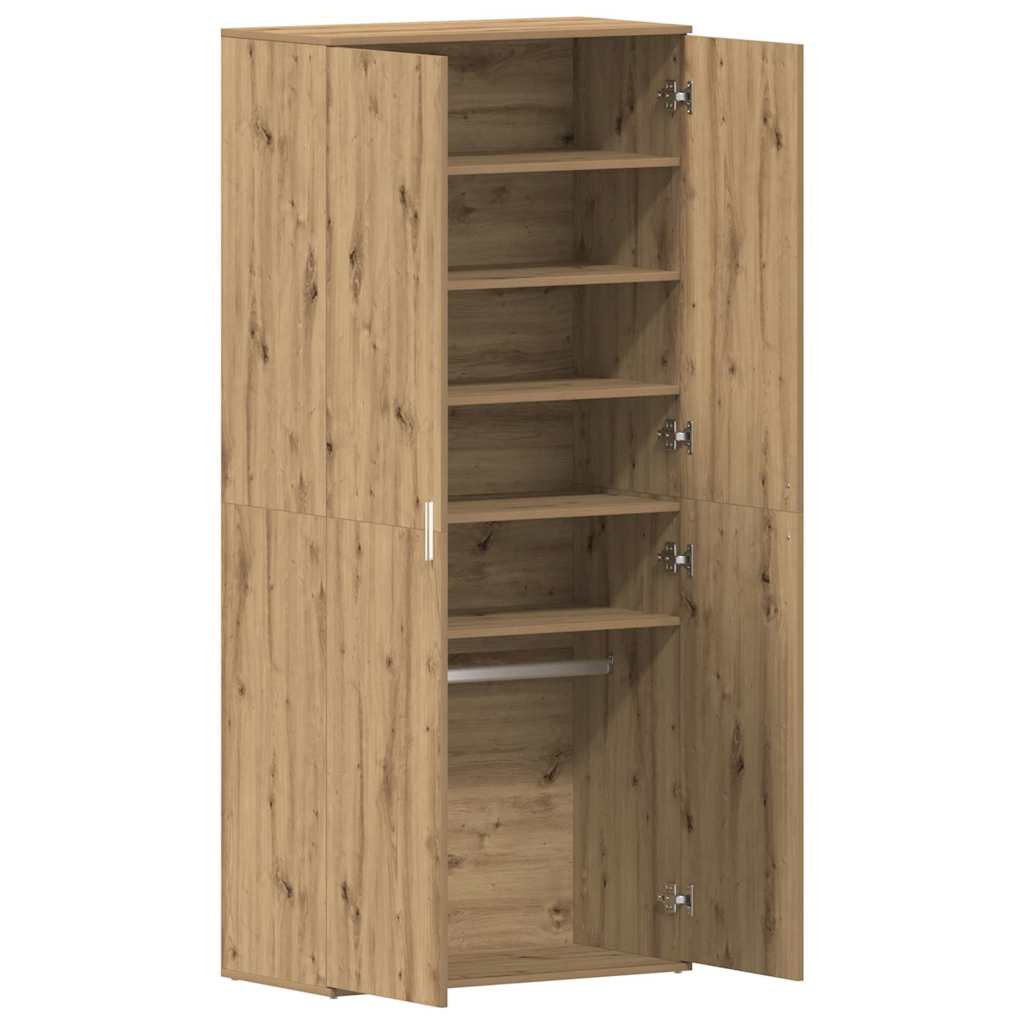 Cipőszekrény 80 x 39 x 178 cm Szerelt Fa Artisan tölgy