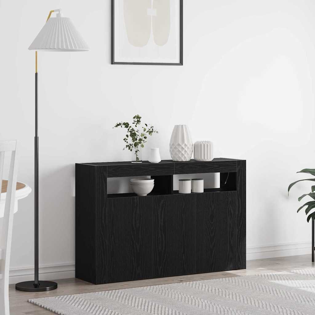 Széf Fekete tölgy 116 x 30 x 75 cm Szerelt Fa