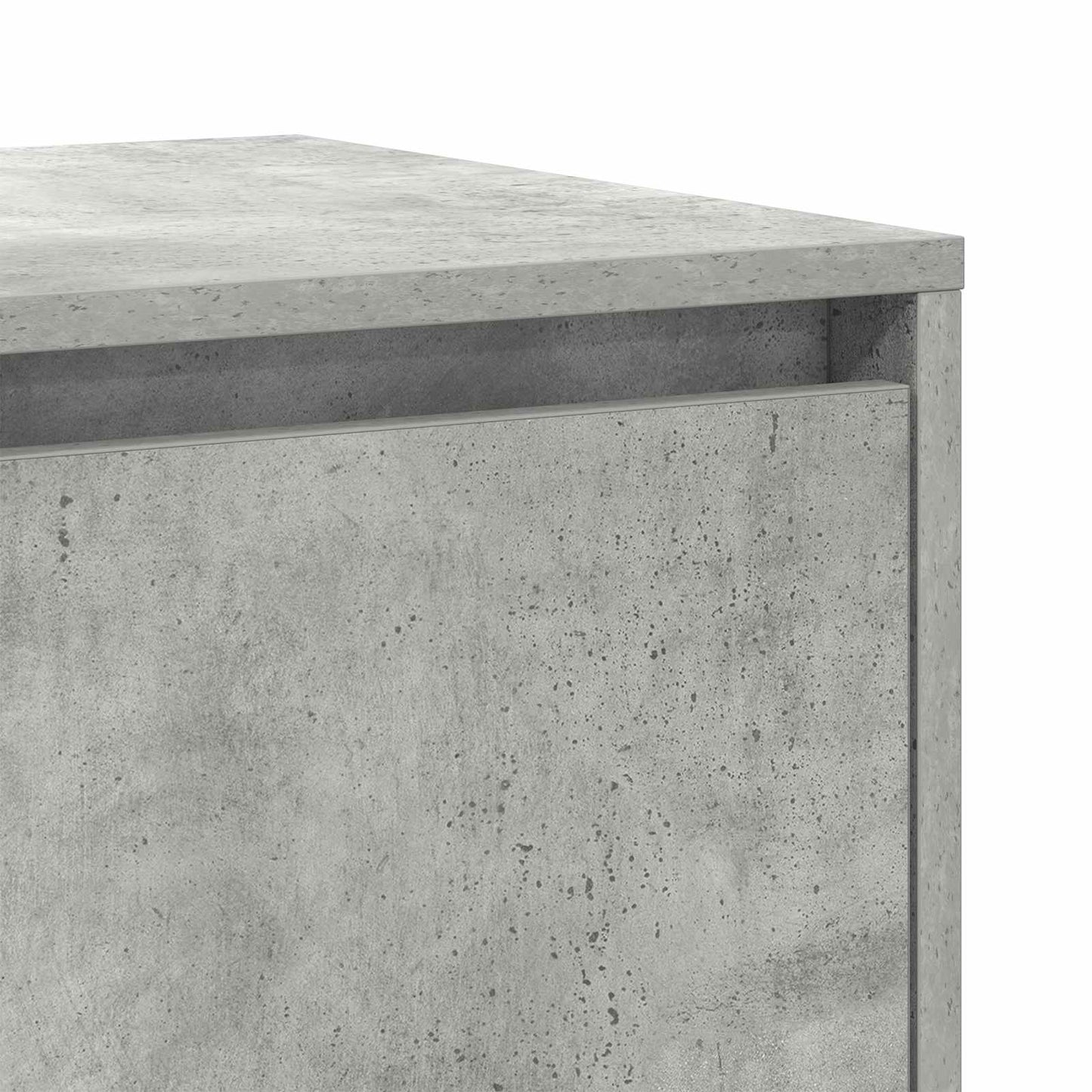 Széf Beton Szürke 135 x 41 x 75 cm Szerelt Fa