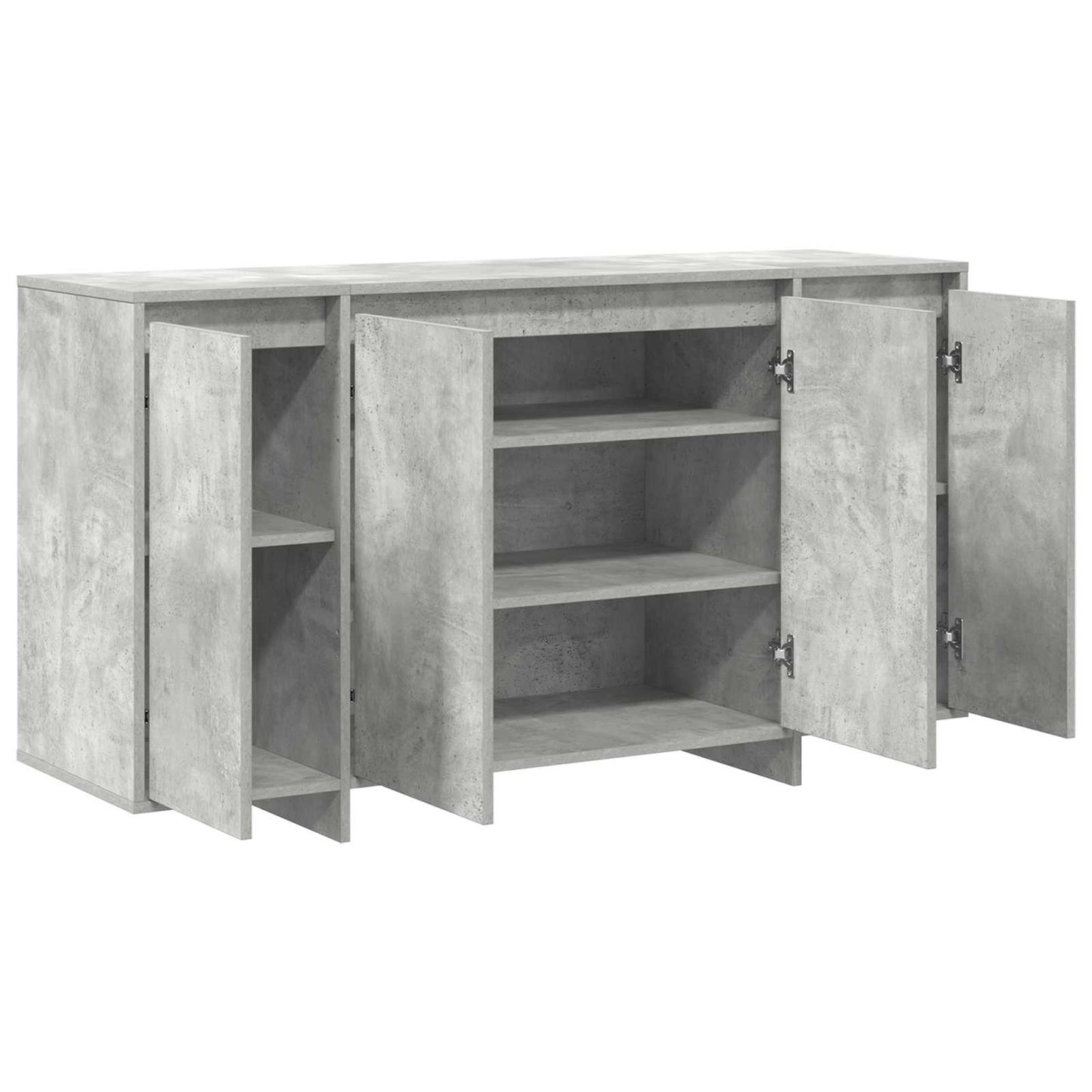 Széf Beton Szürke 135 x 41 x 75 cm Szerelt Fa