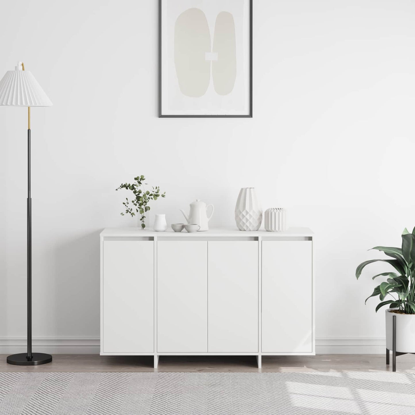 Széf Fehér 120 x 41 x 75 cm Szerelt Fa