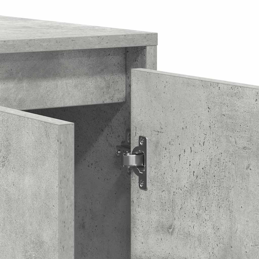 Széf Beton szürke 120 x 41 x 75 cm Faanyag