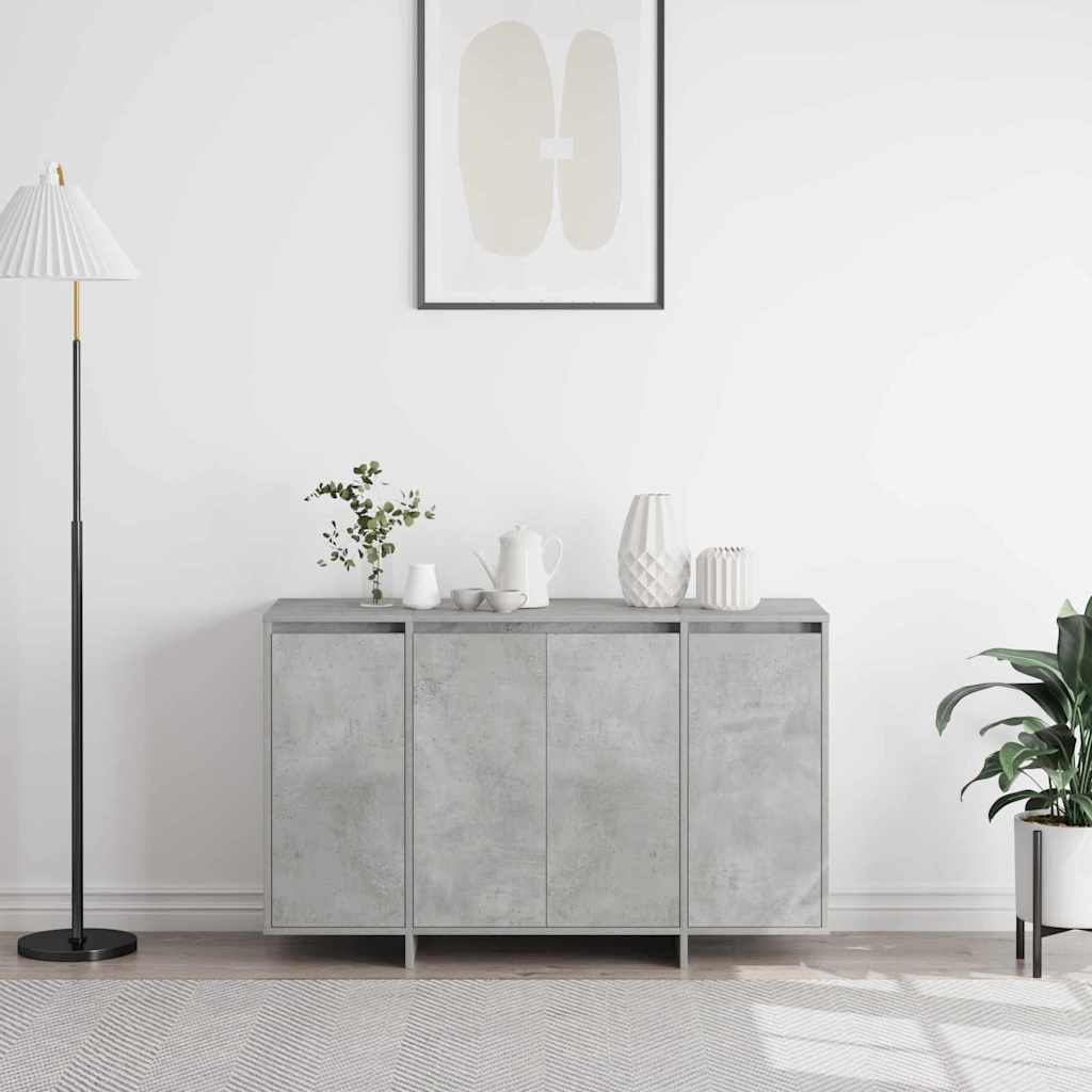 Széf Beton szürke 120 x 41 x 75 cm Faanyag