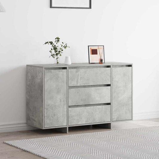 Széf fiókkal Beton Szürke 120 x 41 x 75 cm Faanyag