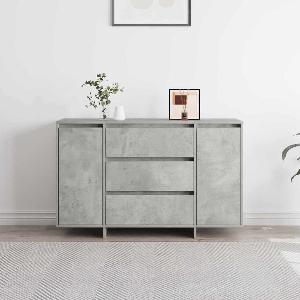 Széf fiókkal Beton Szürke 120 x 41 x 75 cm Faanyag