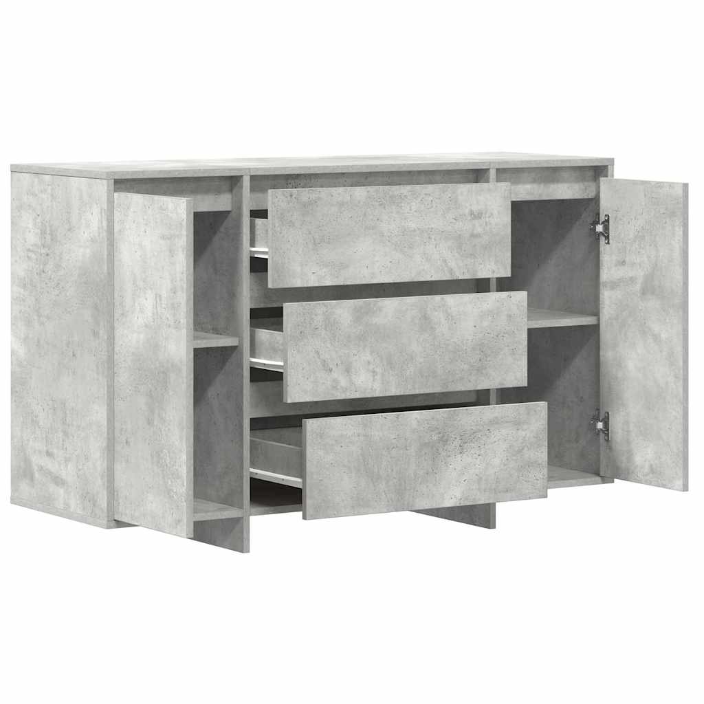 Széf fiókkal Beton Szürke 120 x 41 x 75 cm Faanyag