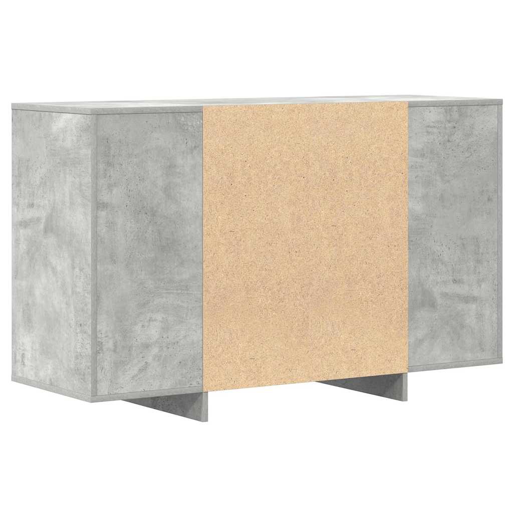 Széf fiókkal Beton Szürke 120 x 41 x 75 cm Faanyag