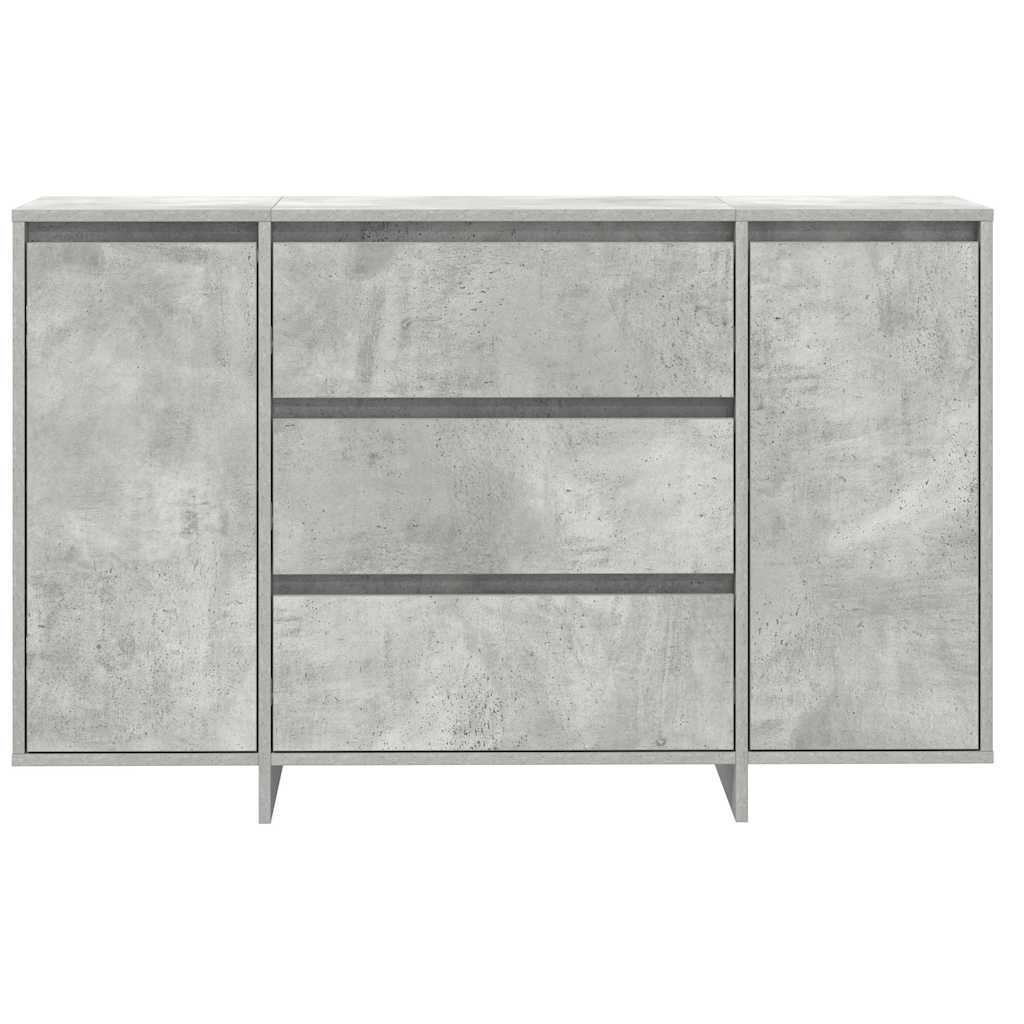 Széf fiókkal Beton Szürke 120 x 41 x 75 cm Faanyag
