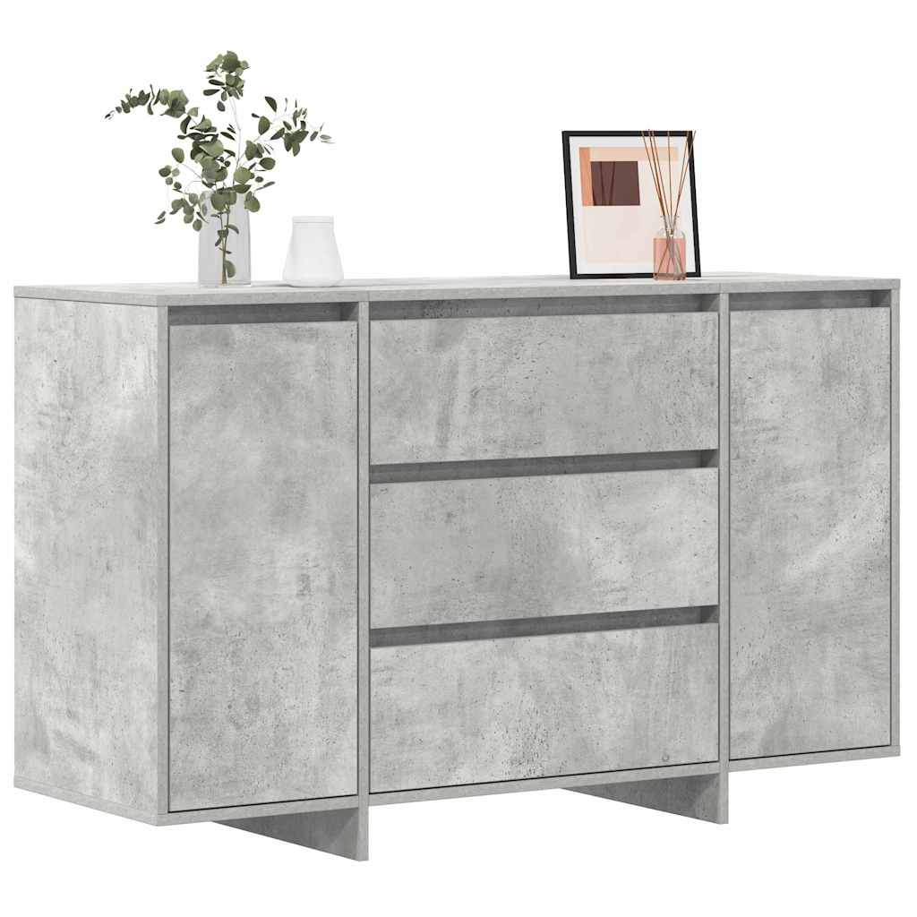 Széf fiókkal Beton Szürke 120 x 41 x 75 cm Faanyag