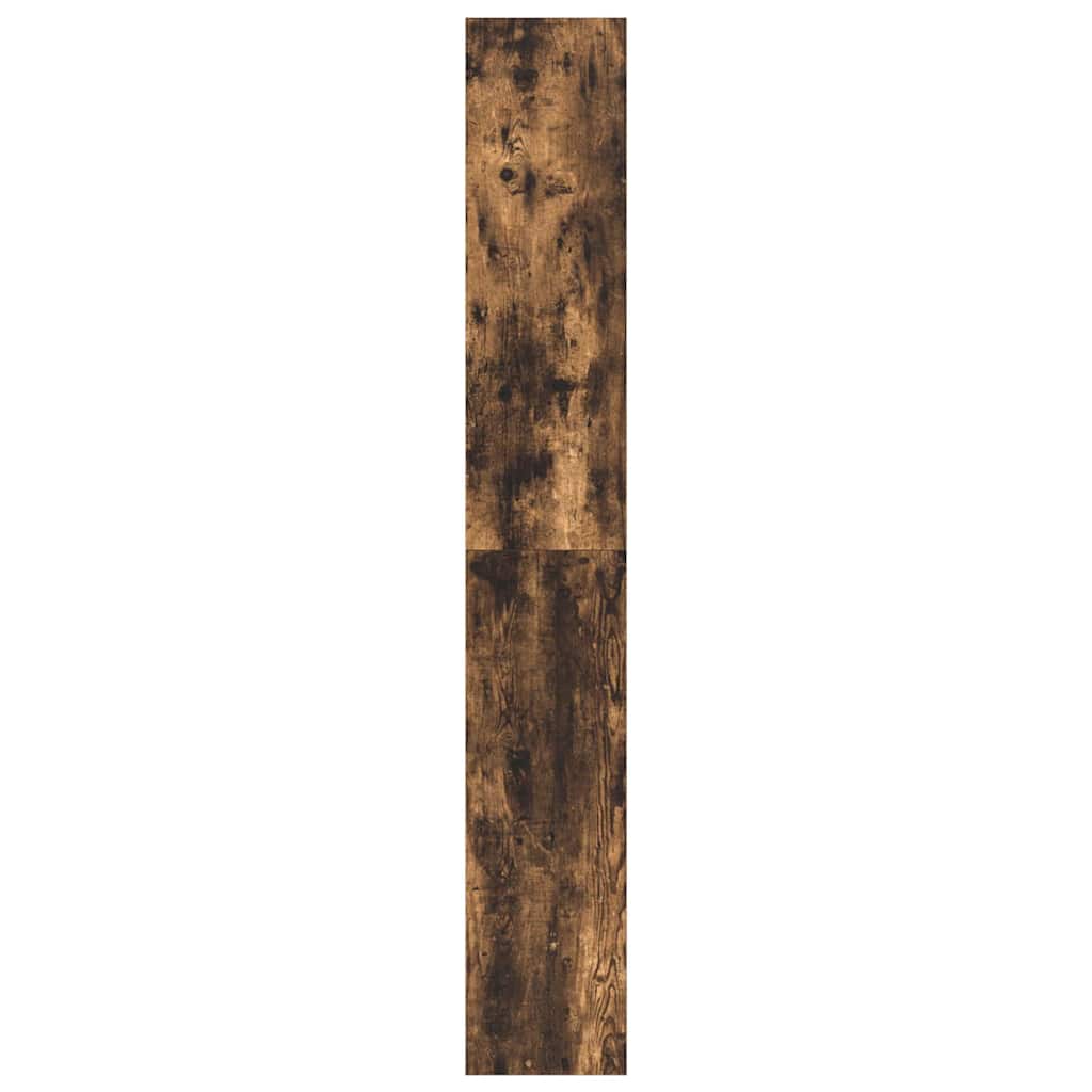 Könyvespolc 6 szintes 80 x 30 x 198 cm Szerelt Fa Füstölt tölgy