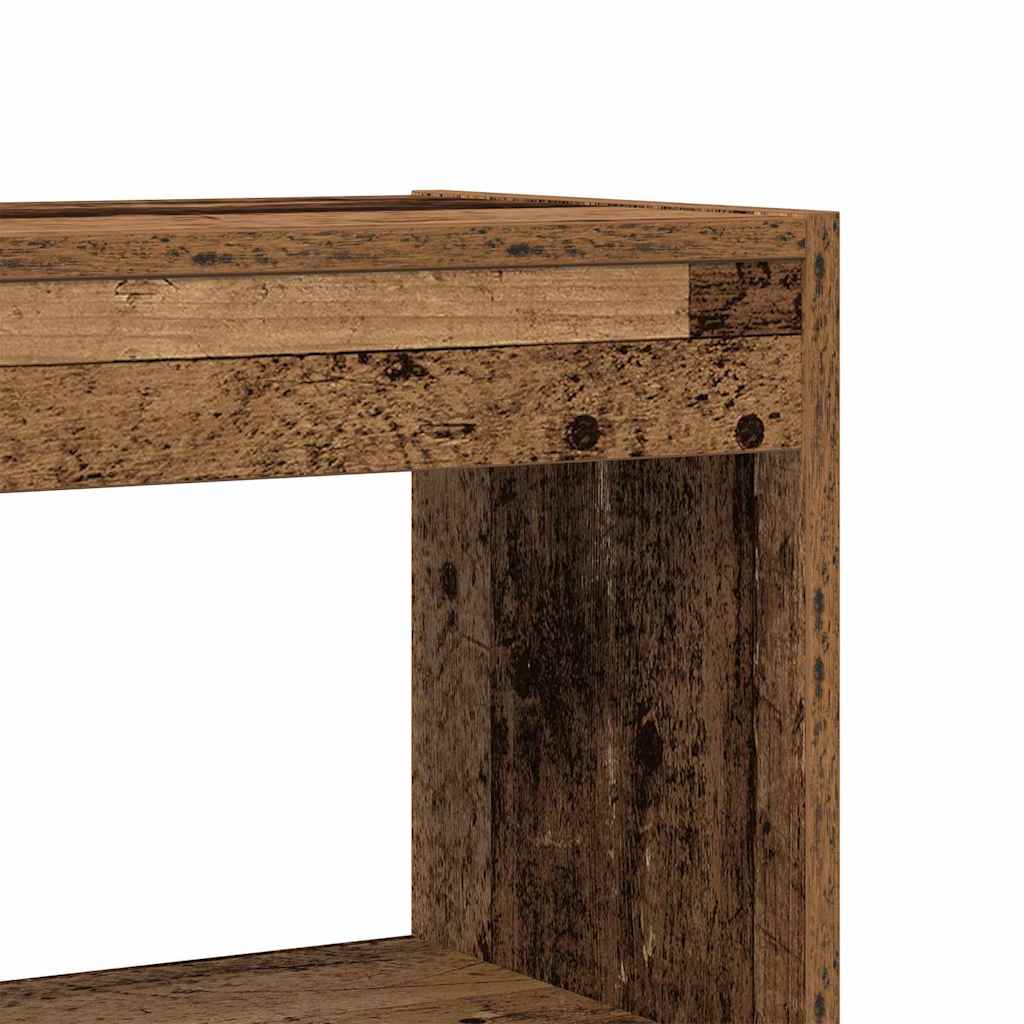 Könyvespolc 6 szintes 80 x 30 x 198 cm Szerelt Fa Öreg fa