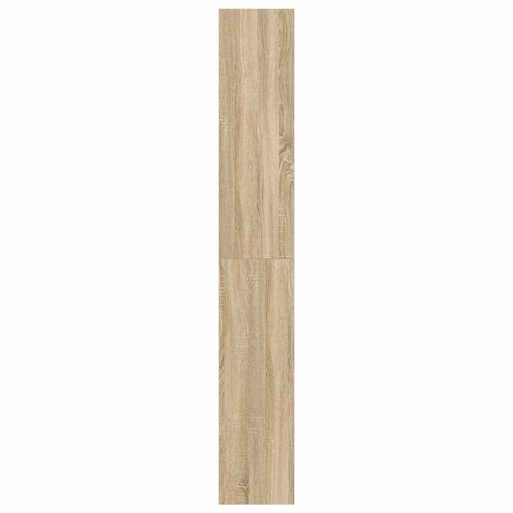 Könyvespolc 6 szintes 100 x 30 x 198 cm Szerelt Fa Sonoma tölgy