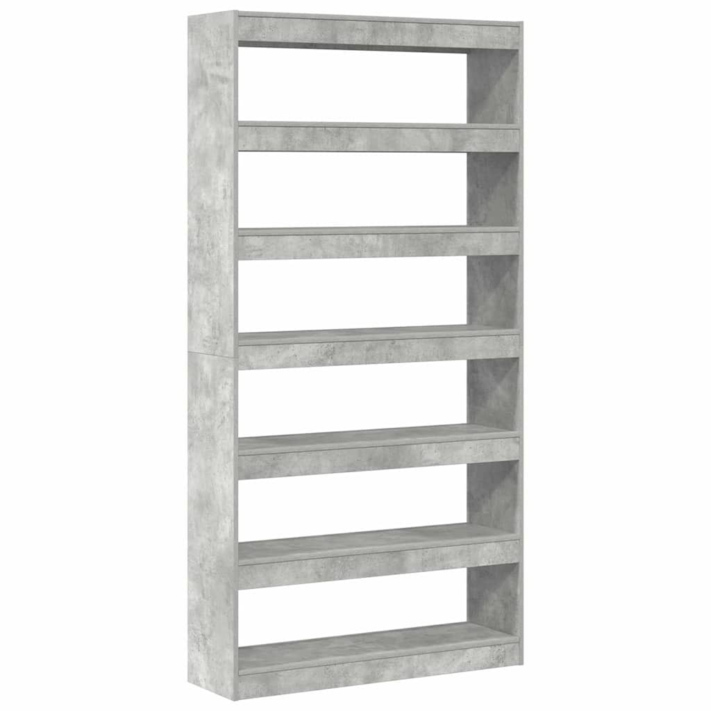 Könyvespolc Beton Szürke 100 x 30 x 198 cm Faanyag