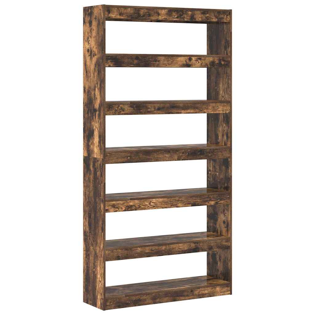 Könyvespolc 6 szintes 100 x 30 x 198 cm Szerelt Fa
