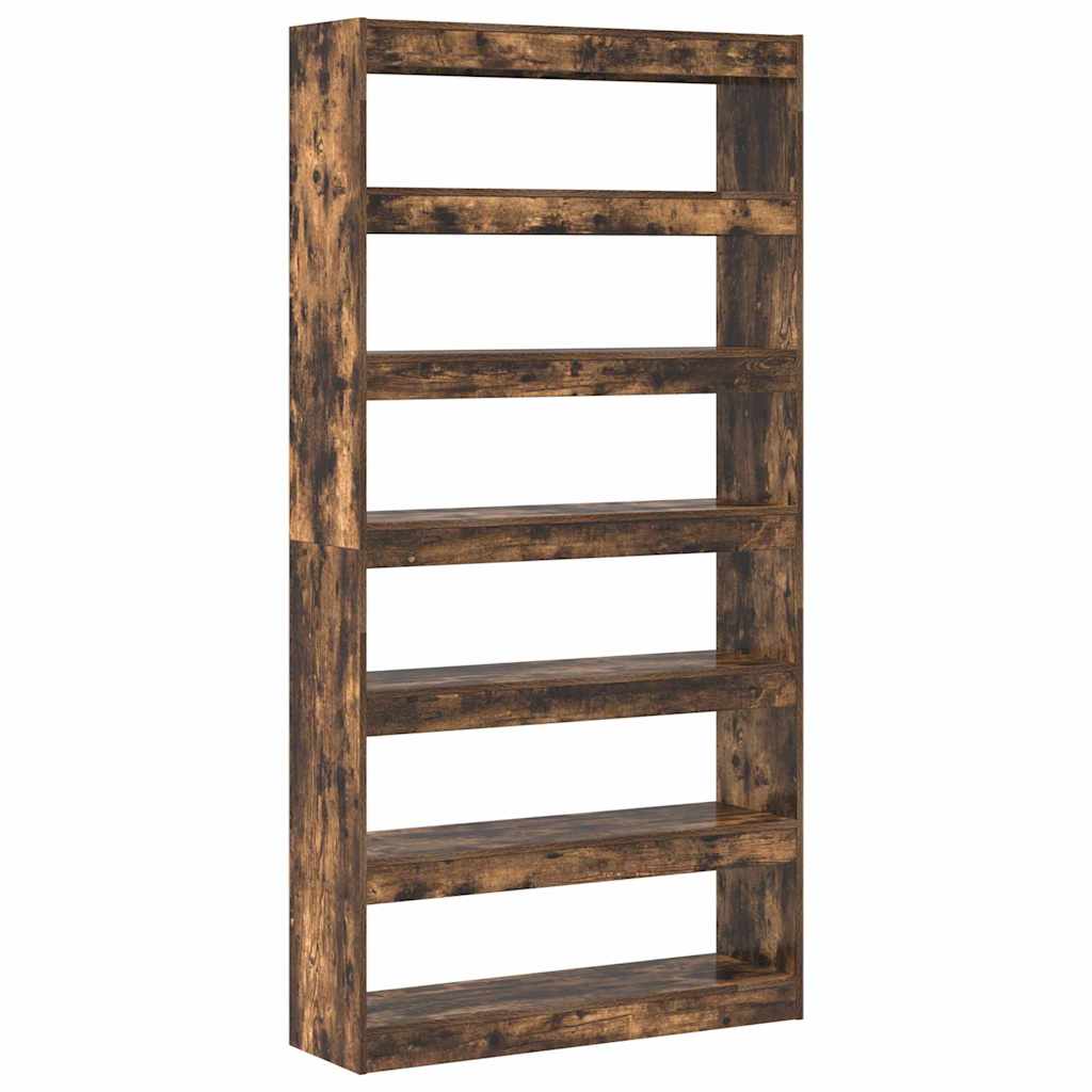 Könyvespolc 6 szintes 100 x 30 x 198 cm Szerelt Fa