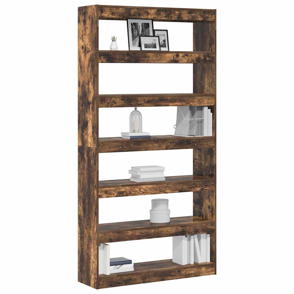 Könyvespolc 6 szintes 100 x 30 x 198 cm Szerelt Fa