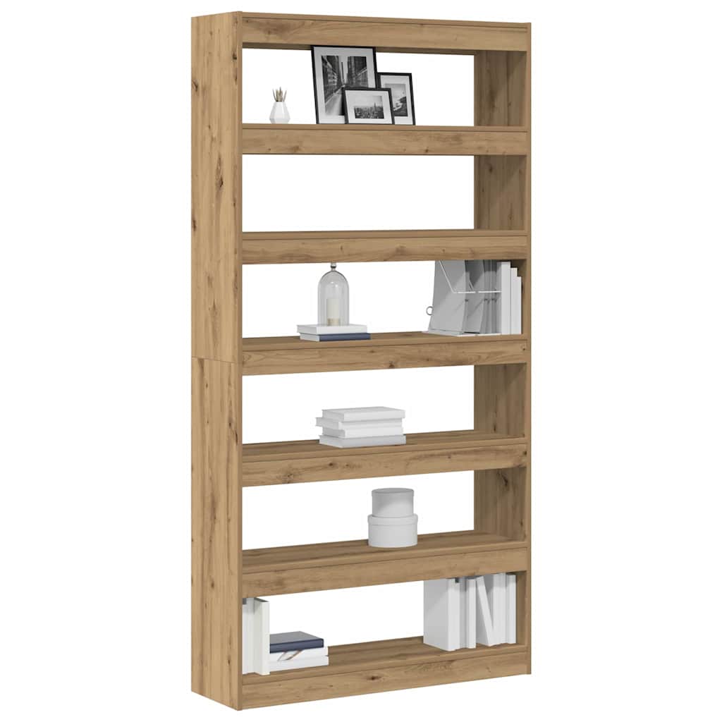 Könyvespolc 6 szintes 100 x 30 x 198 cm Szerelt Fa